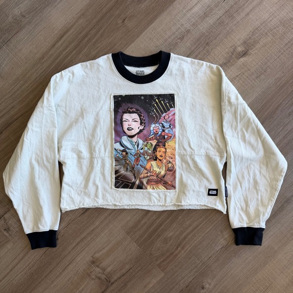 SPIRIT JERSEY Tops - Star Wars Spirit Jersey Women of the Galaxy CroppedShirt XS The Force Is With Us